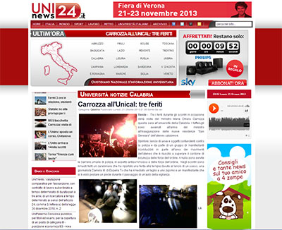 Uninews24.it - pagina web